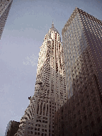 Top right picture you see a look up at the Chrysler Building on 42nd Street.