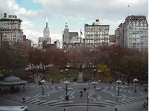 Today we'll show you some photos of sights we see everyday around  New York City. Top right picture you see Union Square.  This is a major subway stop.  There are lots of stores in this area and most days you find a farmers market near the subway station