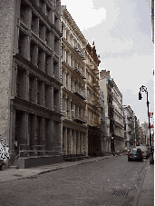 Bottom right picture you see more of the gorgeous old buildings that were saved from destruction.  Believe it or not, there still are sweatshops operating near Canal Street in Soho. 