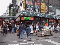 Top right picture you see a food store on the corner of Canal Street.  The food in Chinatown is fresh because they have such a high volume of shoppers here.