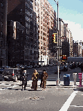 Center right picture was taken on Park Avenue uptown as some very uptown ladies cross the street on their way to lunch.