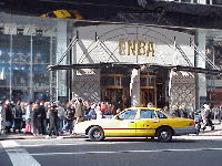 Speaking of crowds, there must be a famous basketball star inside the NBA store on Fifth Avenue.