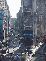 Bottom right picture you see the Jumbotron on Broadway.  On New Year's Eve everyone looks up here for the time, and one moment of extremely high expectations.