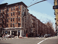 Center right picture you see the stores and homes off of Columbus Avenue.  This is the trendy area of the Upper West Side featuring fashionable restaurants and designer stores.