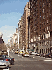 Top left you see Park Avenue and the residential buildings.  The moment you cross Fifth Avenue you are on the East Side of New York City.  Today we'll show you a glimpse of some of the famous neighborhoods.