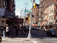 Bottom right picture is the corner of Sullivan and Bleecker.  You'll find plenty of hip clothing and jewelry stores on every block.