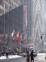 Top right picture you see Radio City Music Hall on 6th Avenue in midtown.