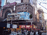 Center right you see the Crowne Plaza Hotel in Times Square.