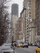 Center right picture you see a horse and carriage making its way up Central Park West.  In the far distance, looking South,  is Trump International Hotel and Tower, which is located at Columbus Circle.