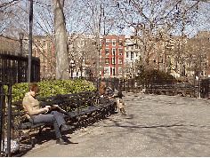 Bottom right picture was taken in Tompkins Square Park.  Historically the park has been known for controversy when attempts were made to evict squatters.  Today it's beautiful and safe.