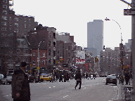 Bottom right picture you see Seventh Avenue in Greenwich Village with the World Trade Towers in the distance.