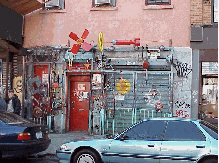 Top right picture you see one of the colorful buildings of the Lower East Side.