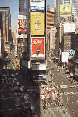 Top left picture you see an aerial view of Broadway and Times Square.  New York New York, a city so nice they named it twice!  Whoever said that must have been standing on Broadway!  Times Square is the most exciting place on planet earth.