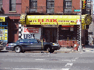 Top right photo you see 'drive by flat fixing' on 10th Avenue.