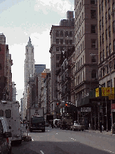 Top left picture was taken looking down Broadway from Canal Street in Chinatown.  You see the Woolworth Building in the distance which is across from City Hall.