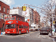 Top left picture you see Houston Street looking towards Greenwich Village and Laguardia Street.  Top right picture you see a tour bus on West Broadway and Prince Street in Soho.