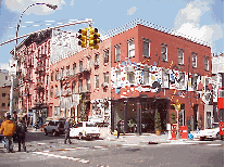 Bottom right picture you see a colorful building on West Broadway in Soho.