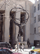 Top left photo you see Atlas at Rockefeller Center and Fifth Avenue.  This is right across the street from St. Patrick's Cathedral.