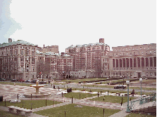 Center right you see part of the campus of Columbia University on a very bright day.  Al Gore is a professor here.  Maybe Al and Bill can do lunch.