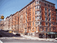 Center right photo you see an example of some of the beautiful buildings in Harlem. This building is on Amsterdam Avenue.