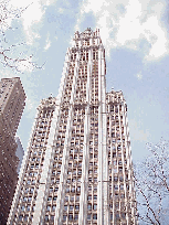 Competition to be the biggest and tallest has been going on a long time in NYC.  In 1913 when the Woolworth Building was completed it was the tallest skyscraper in the world.  Picture of the Woolworth Building top left.