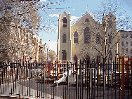 Top right picture you see a pretty church across the street from Tompkins Square Park.  The East Village is known for the young hip crowd with pierced everything and hair every color imaginable.  The East Village is a great people watching area of town.