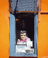 Yes, The King lives on.  We spotted him in the window of a diner on the streets of the East Village.  Why should Las Vegas be the only city with Elvis?