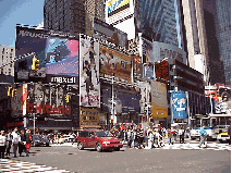 Center right picture you see some of the billboards on Broadway.  With millions of people walking by, advertising is a great source of revenue and entertainment.