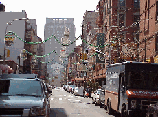 Bottom right picture was taken looking towards Chinatown on Mulberry Street.