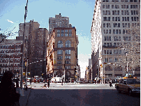 Bottom right picture was taken at St. Mark's Place looking West at Astor Place.  If you continue West a few blocks from here you'll be in Greenwich Village.