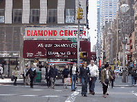 Top right picture you see Radio City Music Hall on 6th Avenue which is very close to the Diamond District. Center right picture you see Diamond City in the Diamond Center.  This is where you can choose from a huge selection of diamonds.