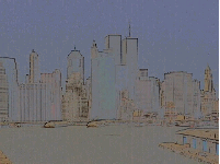 Center right photo is the skyline of NYC as seen from Brooklyn, shot in pastel.  Don't forget the camera! Subscribe for free daily updates of Readio tours, it's free!