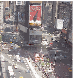 Top left photo you see an aerial view of Times Square which is close to the Hudson Hotel.