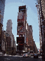 Top left picture you see the Jumbotron on Broadway.  The signs blink, turn and change every second.  You can also stand here and watch TV.