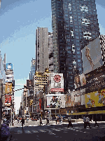 Top right picture you see another look at Broadway and the many advertisements that cover the buildings.