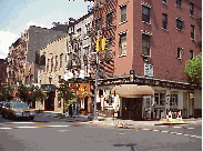 Top right picture you see a corner of Bleecker Street in Greenwich Village.  This is the famous street for nightclubs and coffee shops.