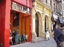 Walk the streets of Chelsea and you will see pretty cafes like the one center right.