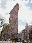 When you visit Silicon Alley you'll can't miss  the Flatiron Building, seen top right photo.