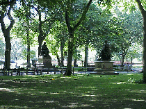 One of the most beautiful areas you'll find are the old trees that line the sidewalk to the Bethesda Terrace.  You get that Gone with the Wind feeling of a southern plantation right here in NYC.