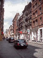 The first cast iron buildings were introduced to New York in 1848 by James Bogardus. There were threats to tear them down but in the 1960's the preservationists won. Top left picture you see a street in Soho where you might pass art galleries next door.