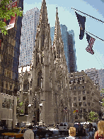 Bottom right picture you see St. Patrick's Cathedral on Fifth Avenue.  This beautiful cathedral opened in 1879.