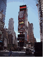 Top left picture you see the famous Coke sign in the middle of Times Square. Top right picture is the Jumbotron on Broadway.  You can stand here and watch television, read stock quotes, and see thousands of people walk by.