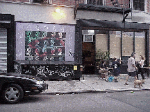 Center right picture you see an average sidewalk of the Lower East Side.  You'll notice everything is colorful here.  Nothing boring, ordinary and forget formal.  If you aren't cool then you don't belong on this side of town!