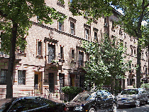 Top left and center right pictures were taken on Strivers Row.  These were the elegant homes of the middle class blacks who moved into Harlem in the 1920's.  Still elegant today!