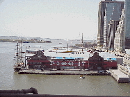 Center right picture you see Pier 17 as seen from the Brooklyn Bridge.  You can walk here and have lunch or dinner after your walk.