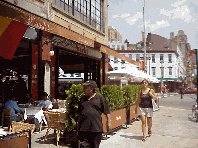 Bottom right picture you see outdoor dining in the Meat Packing District.