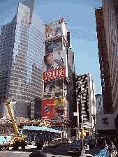 Top right photo you see the Jumbotron on 42nd Street in Times Square.