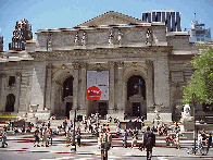 Center right picture you see the New York Public Library on 5th Avenue which is directly in front of Bryant Park.