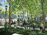 Bottom right picture you see another shot of the pretty trees at Bryant Park.