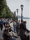 Center right picture you see the esplanade along the Hudson River at Battery Park.